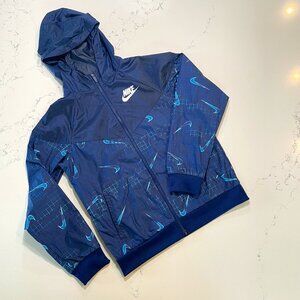 NIKE Boys Wind Runner Hooded Rain Jacket